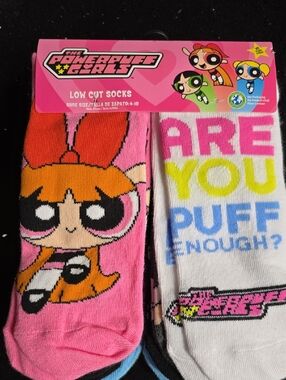 HOST PICK. NWT. 10 Pairs. Girl's The Powerpuff Girls Low Cut Socks Size 4-10